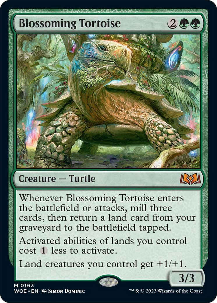 Blossoming Tortoise [Wilds of Eldraine] | Galaxy Games LLC