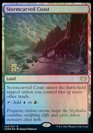 Stormcarved Coast [Innistrad: Crimson Vow Prerelease Promos] | Galaxy Games LLC