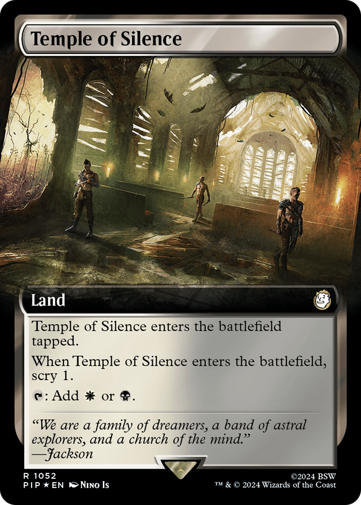 Temple of Silence (Extended Art) (Surge Foil) [Fallout] | Galaxy Games LLC