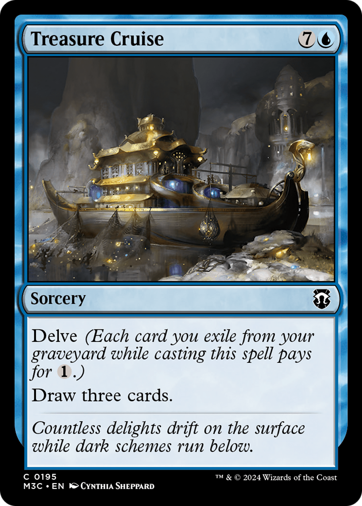 Treasure Cruise (Ripple Foil) [Modern Horizons 3 Commander] | Galaxy Games LLC