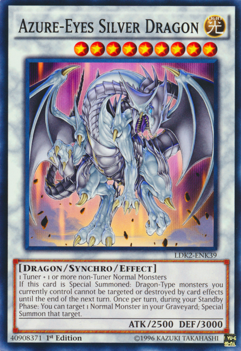 Azure-Eyes Silver Dragon [LDK2-ENK39] Common | Galaxy Games LLC