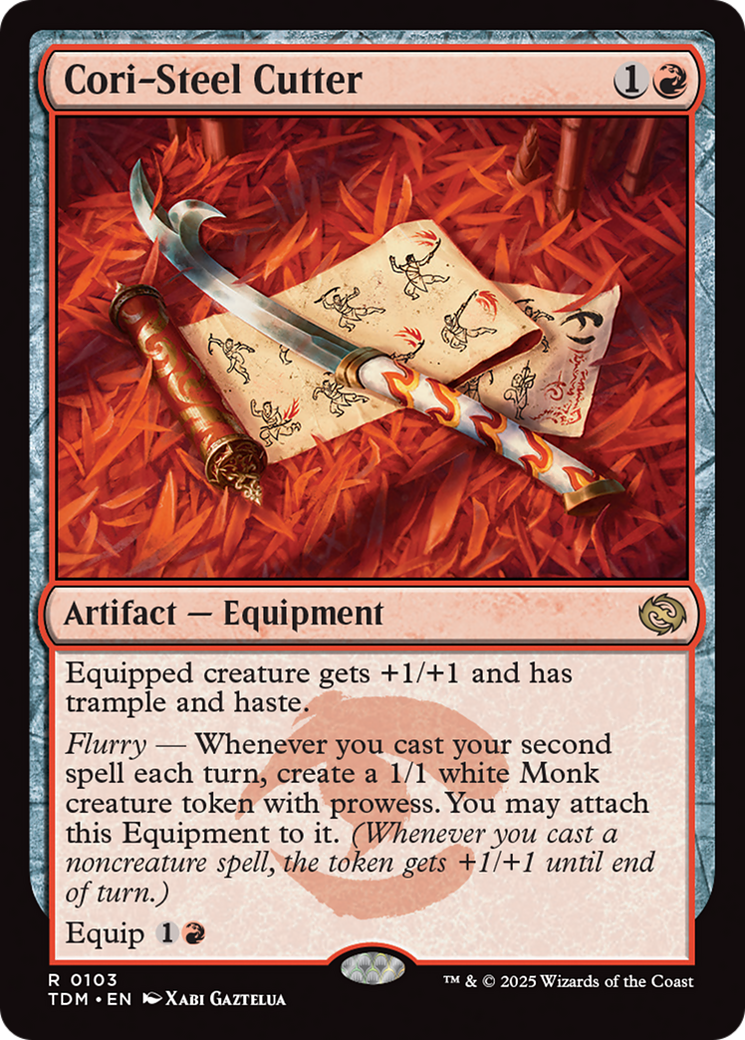 Cori-Steel Cutter (Borderless) [Tarkir: Dragonstorm] | Galaxy Games LLC