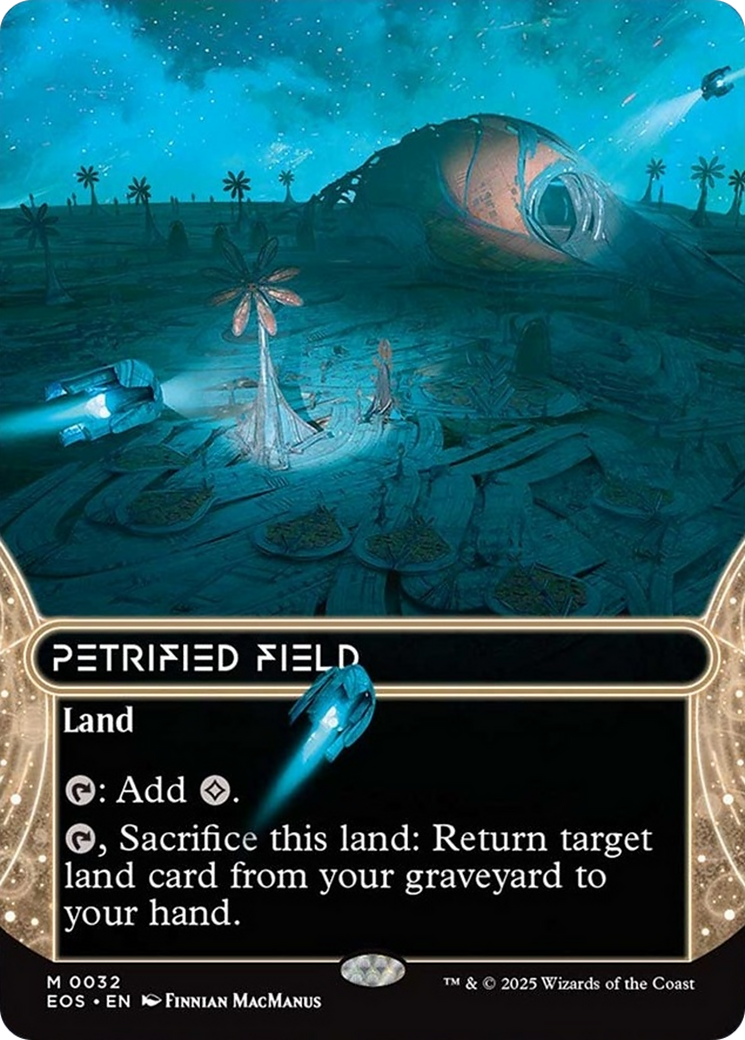 Petrified Field (0032) (Borderless) [Edge of Eternities: Stellar Sights] | Galaxy Games LLC