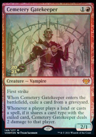 Cemetery Gatekeeper [Innistrad: Crimson Vow Prerelease Promos] | Galaxy Games LLC