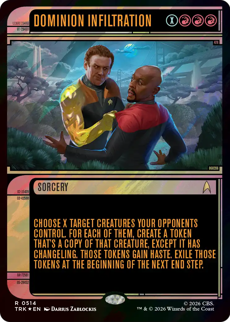 Dominion Infiltration (Showcase) (Surge Foil) [Star Trek] | Galaxy Games LLC