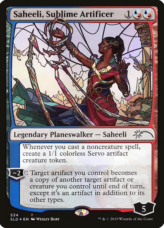 Saheeli, Sublime Artificer (Stained Glass) [Secret Lair Drop Promos] | Galaxy Games LLC