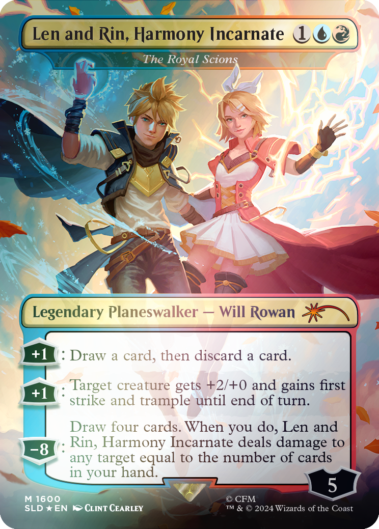 Len and Rin, Harmony Incarnate - The Royal Scions (Rainbow Foil) [Secret Lair Drop Series] | Galaxy Games LLC