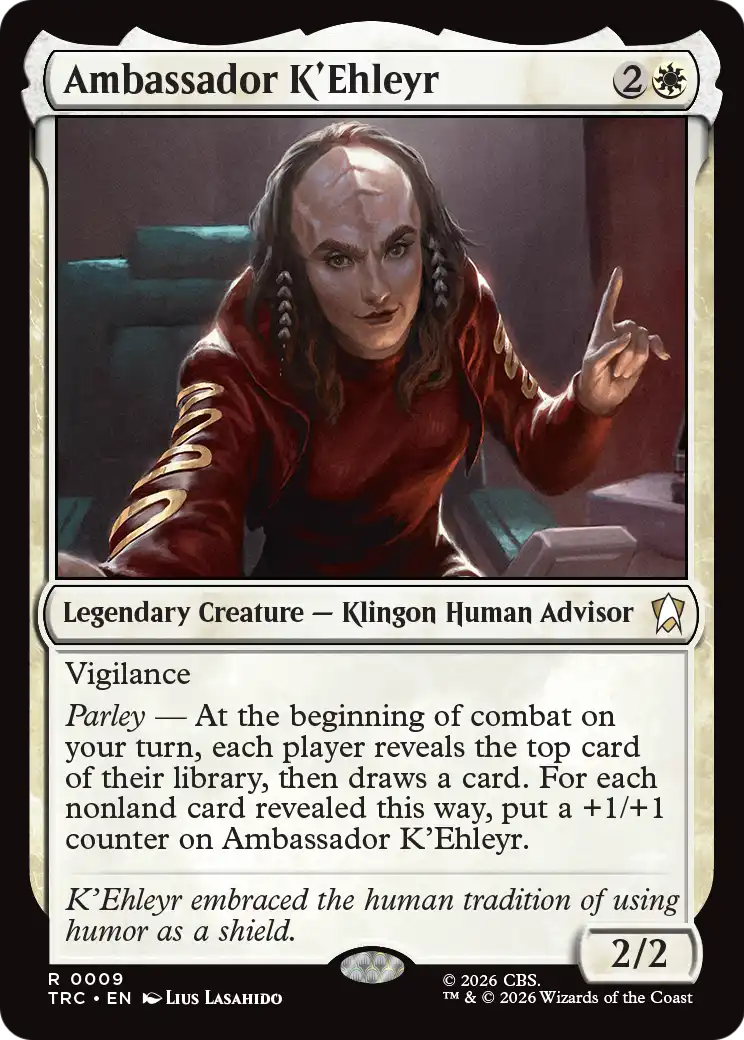 Ambassador K'Ehleyr (Surge Foil) [Star Trek Commander] | Galaxy Games LLC