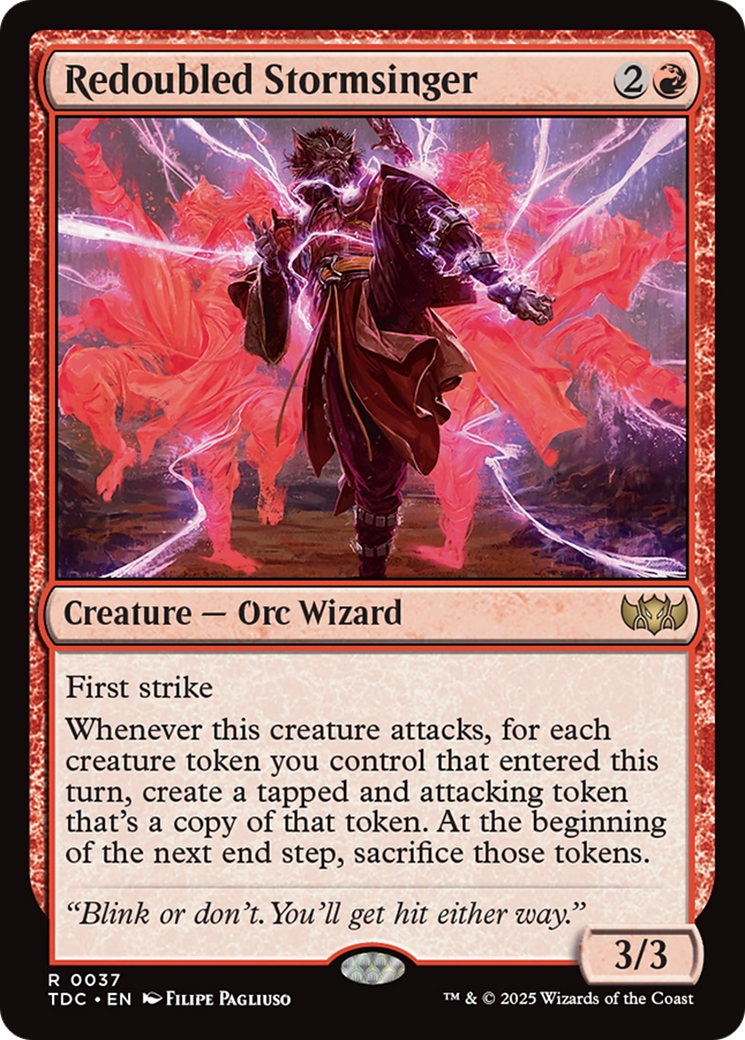 Redoubled Stormsinger [Tarkir: Dragonstorm Commander] | Galaxy Games LLC
