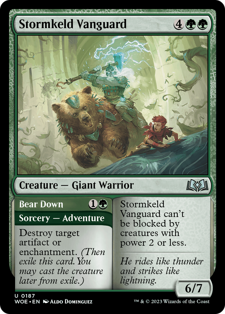 Stormkeld Vanguard // Bear Down [Wilds of Eldraine] | Galaxy Games LLC
