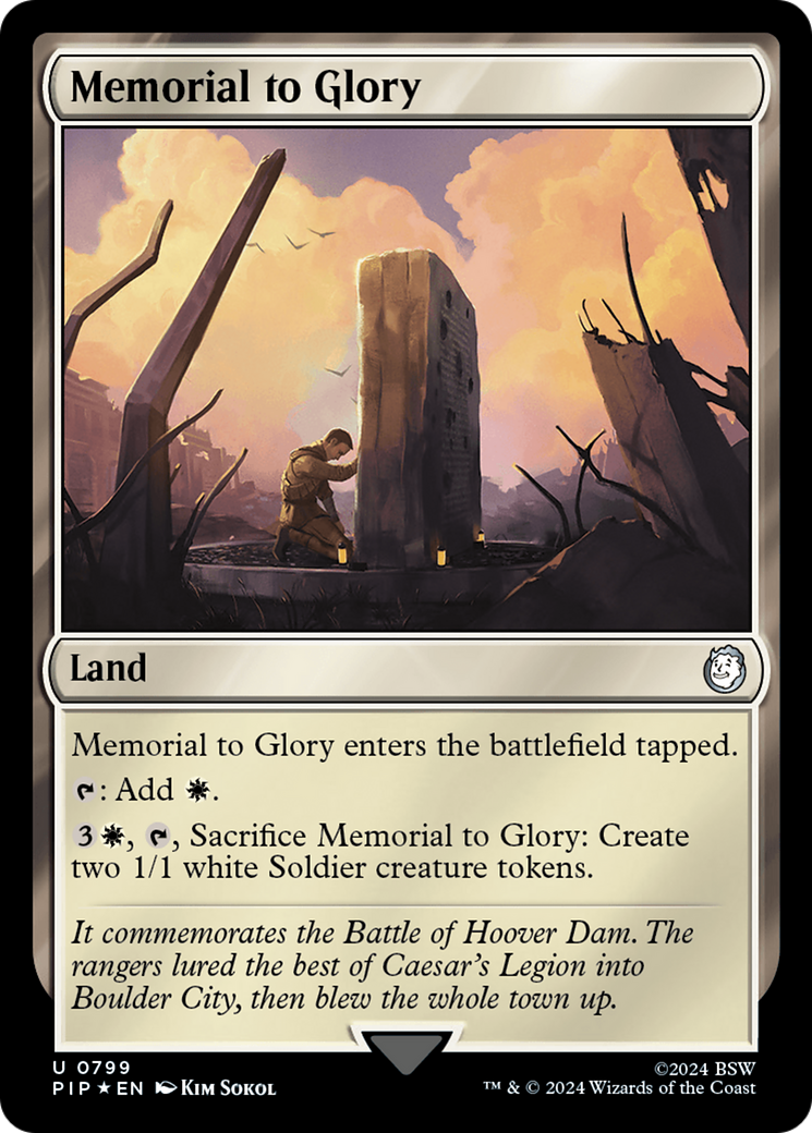 Memorial to Glory (Surge Foil) [Fallout] | Galaxy Games LLC