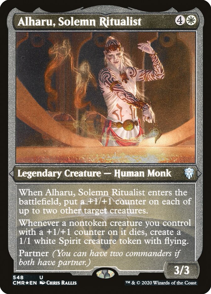 Alharu, Solemn Ritualist (Etched) [Commander Legends] | Galaxy Games LLC
