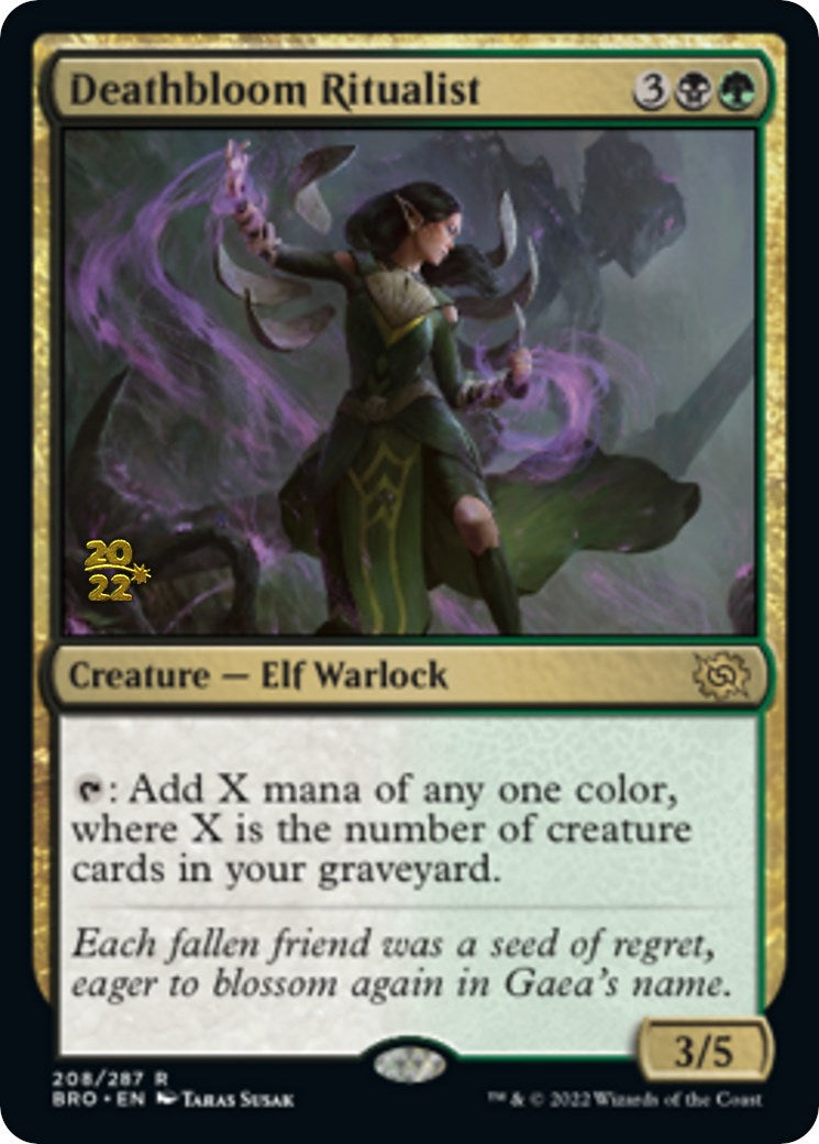 Deathbloom Ritualist [The Brothers' War Prerelease Promos] | Galaxy Games LLC