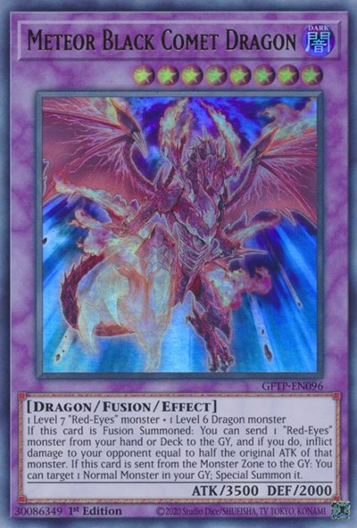 Meteor Black Comet Dragon [GFTP-EN096] Ultra Rare | Galaxy Games LLC