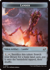 Robot // Lander (0007) Double-Sided Token [Edge of Eternities Tokens] | Galaxy Games LLC