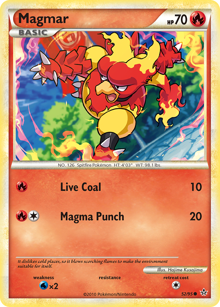 Magmar (52/95) [HeartGold & SoulSilver: Unleashed] | Galaxy Games LLC