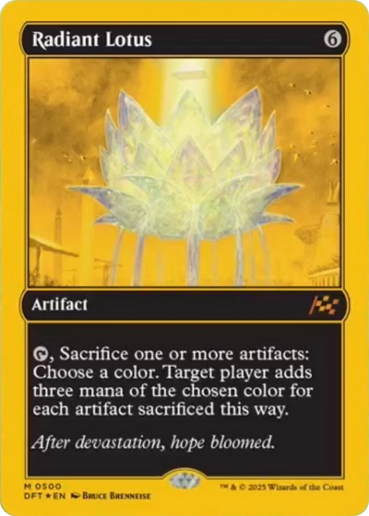 Radiant Lotus (First-Place Foil) [Aetherdrift] | Galaxy Games LLC