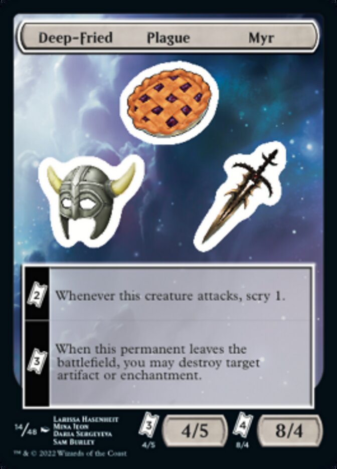 Deep-Fried Plague Myr [Unfinity Stickers] | Galaxy Games LLC