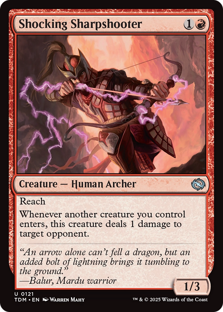 Shocking Sharpshooter [Tarkir: Dragonstorm] | Galaxy Games LLC