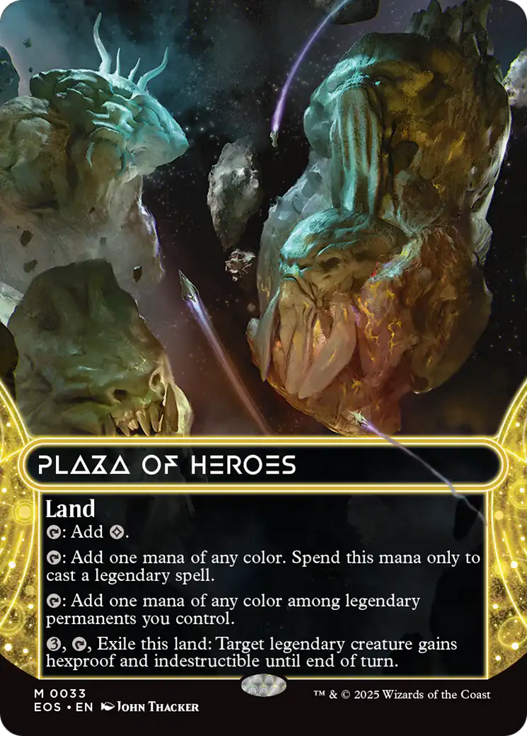 Plaza of Heroes (0033) (Borderless) [Edge of Eternities: Stellar Sights] | Galaxy Games LLC