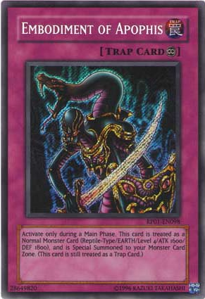 Embodiment of Apophis [RP01-EN098] Secret Rare | Galaxy Games LLC