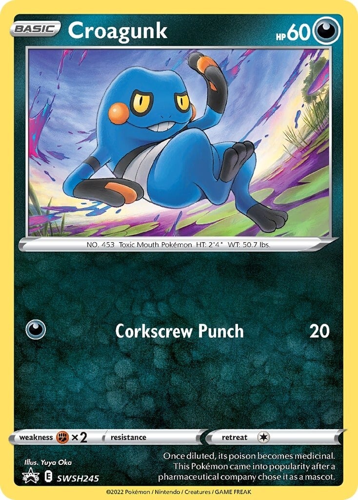 Croagunk (SWSH245) [Sword & Shield: Black Star Promos] | Galaxy Games LLC