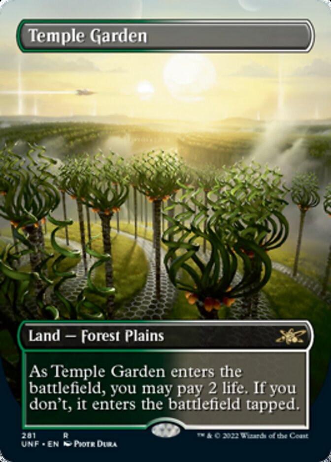 Temple Garden (Borderless) [Unfinity] | Galaxy Games LLC