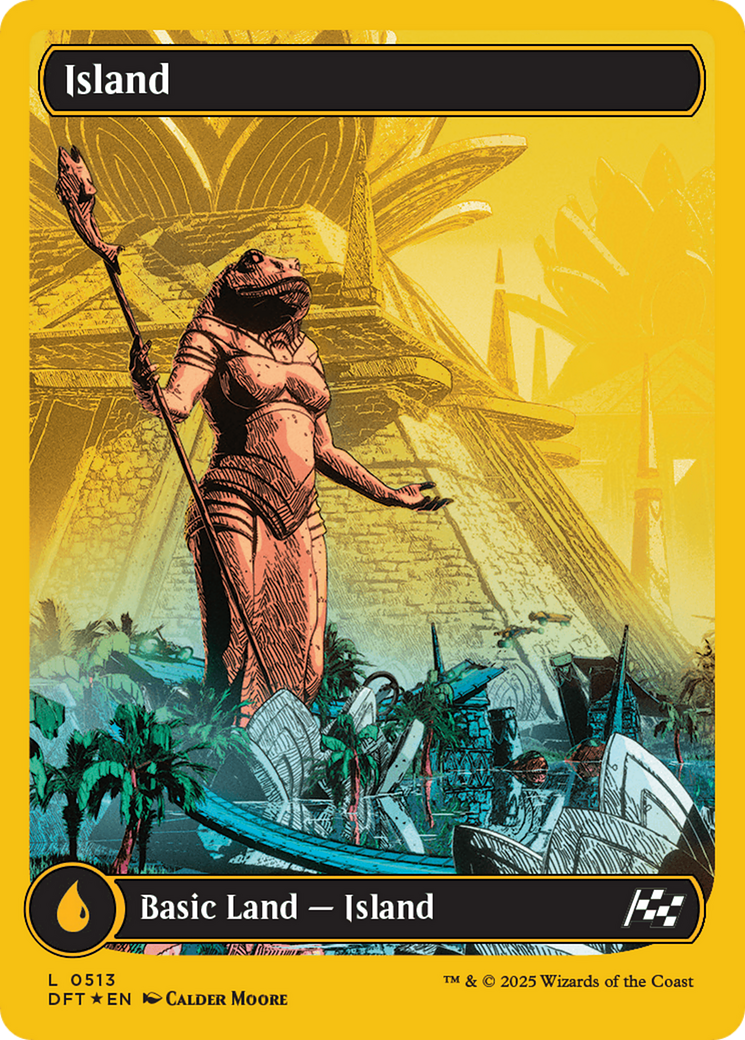 Island (0513) (First-Place Foil) [Aetherdrift] | Galaxy Games LLC