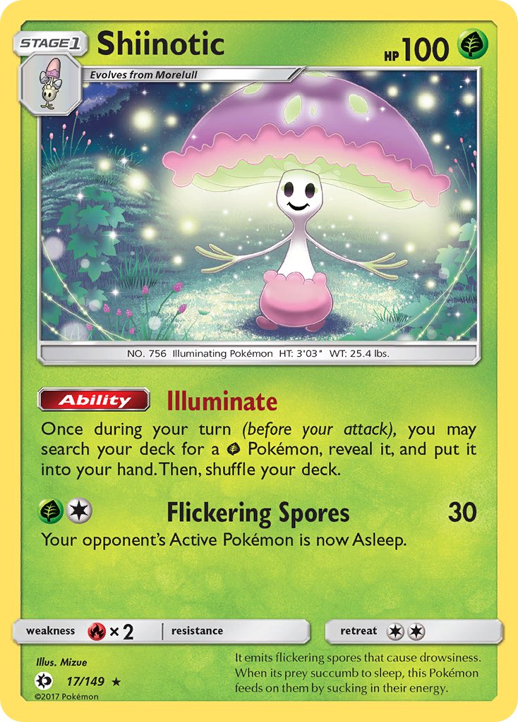 Shiinotic (17/149) (Theme Deck Exclusive) [Sun & Moon: Base Set] | Galaxy Games LLC