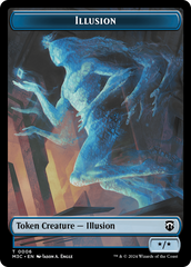 Illusion (Ripple Foil) // Servo Double-Sided Token [Modern Horizons 3 Commander Tokens] | Galaxy Games LLC