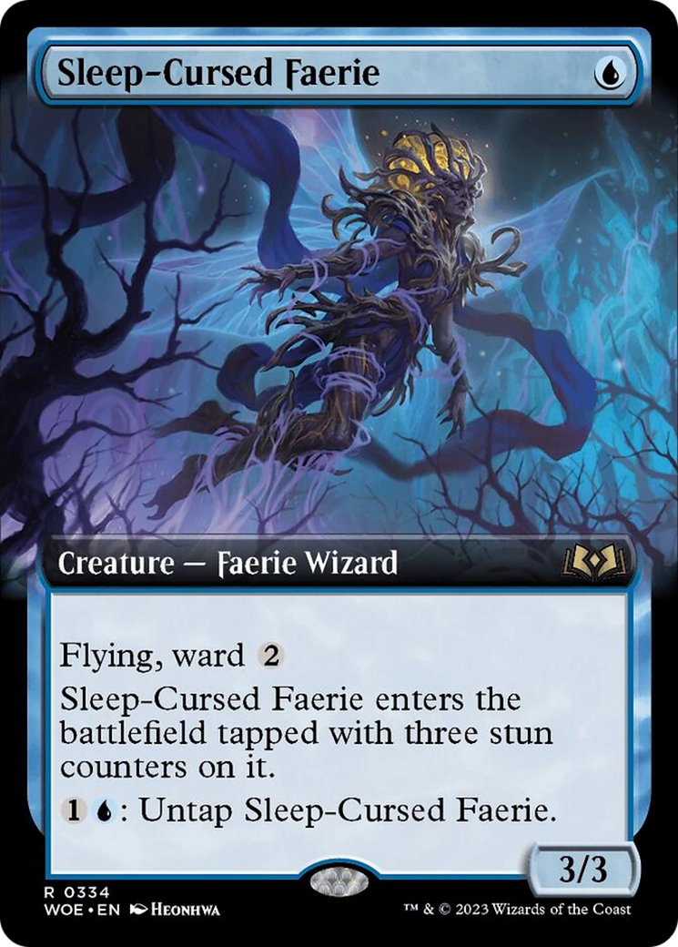 Sleep-Cursed Faerie (Extended Art) [Wilds of Eldraine] | Galaxy Games LLC