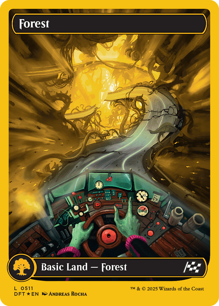 Forest (0511) (First-Place Foil) [Aetherdrift] | Galaxy Games LLC