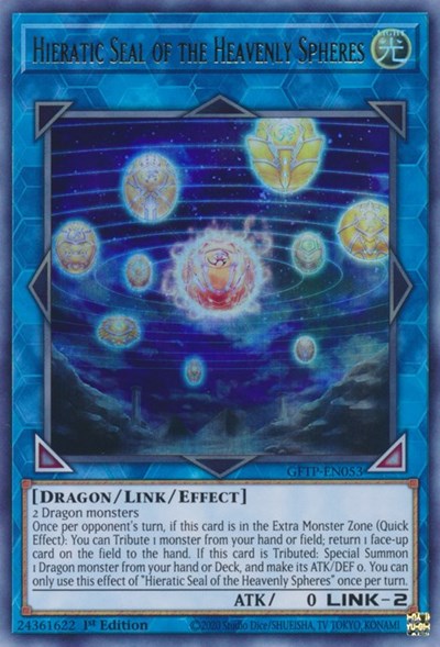 Hieratic Seal of the Heavenly Spheres [GFTP-EN053] Ultra Rare | Galaxy Games LLC