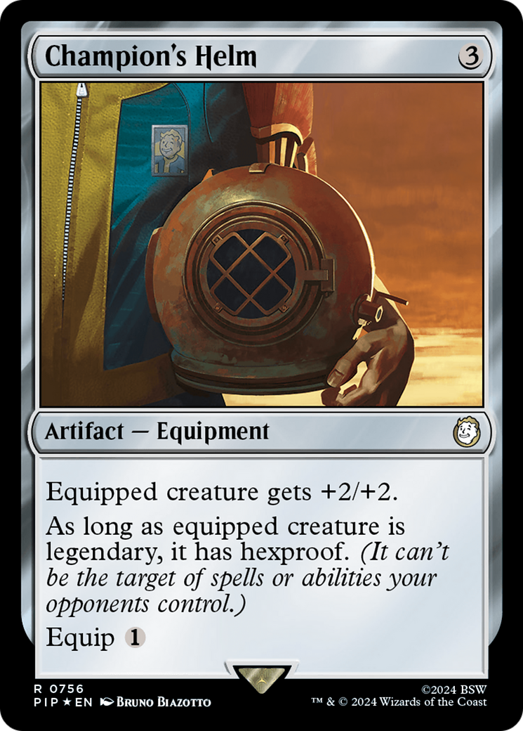 Champion's Helm (Surge Foil) [Fallout] | Galaxy Games LLC