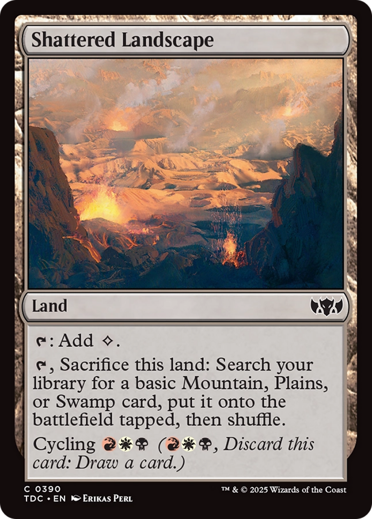 Shattered Landscape [Tarkir: Dragonstorm Commander] | Galaxy Games LLC