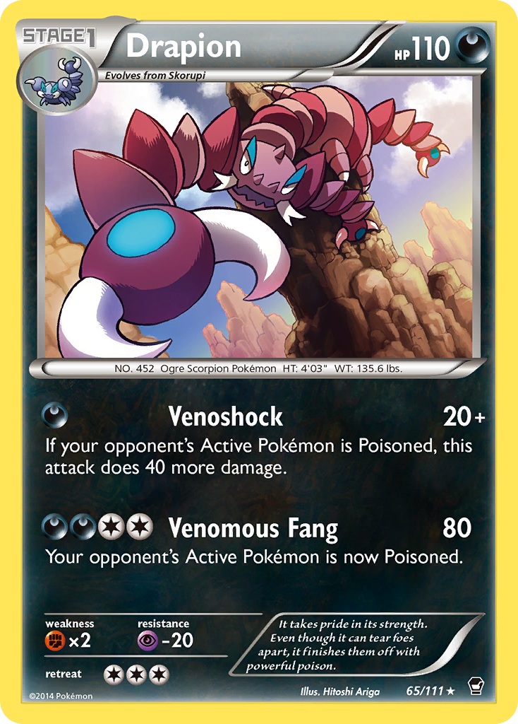 Drapion (65/111) [XY: Furious Fists] | Galaxy Games LLC