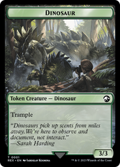 Fungus Dinosaur // Dinosaur (0001) Double-Sided Token [The Lost Caverns of Ixalan Tokens] | Galaxy Games LLC