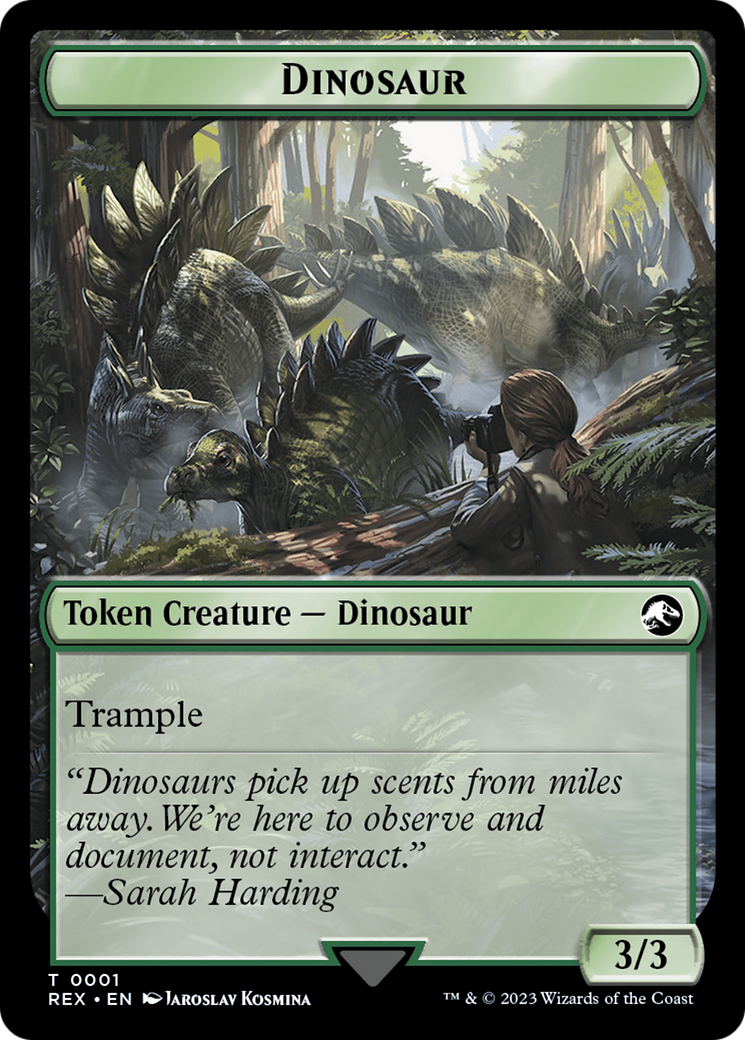 Map // Dinosaur (0001) Double-Sided Token [The Lost Caverns of Ixalan Tokens] | Galaxy Games LLC