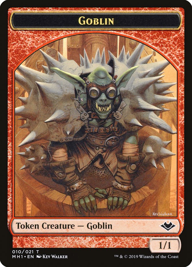 Goblin (010) // Wrenn and Six Emblem Double-Sided Token [Modern Horizons Tokens] | Galaxy Games LLC