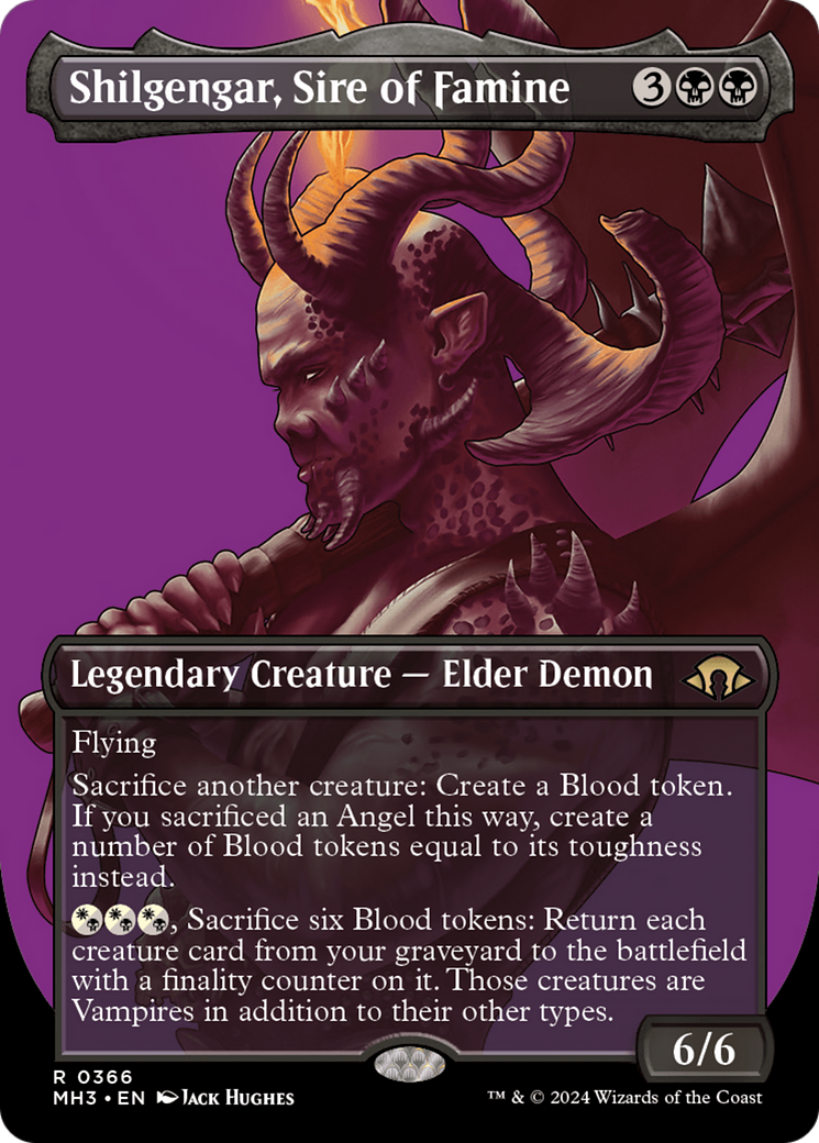 Shilgengar, Sire of Famine (Borderless) [Modern Horizons 3] | Galaxy Games LLC