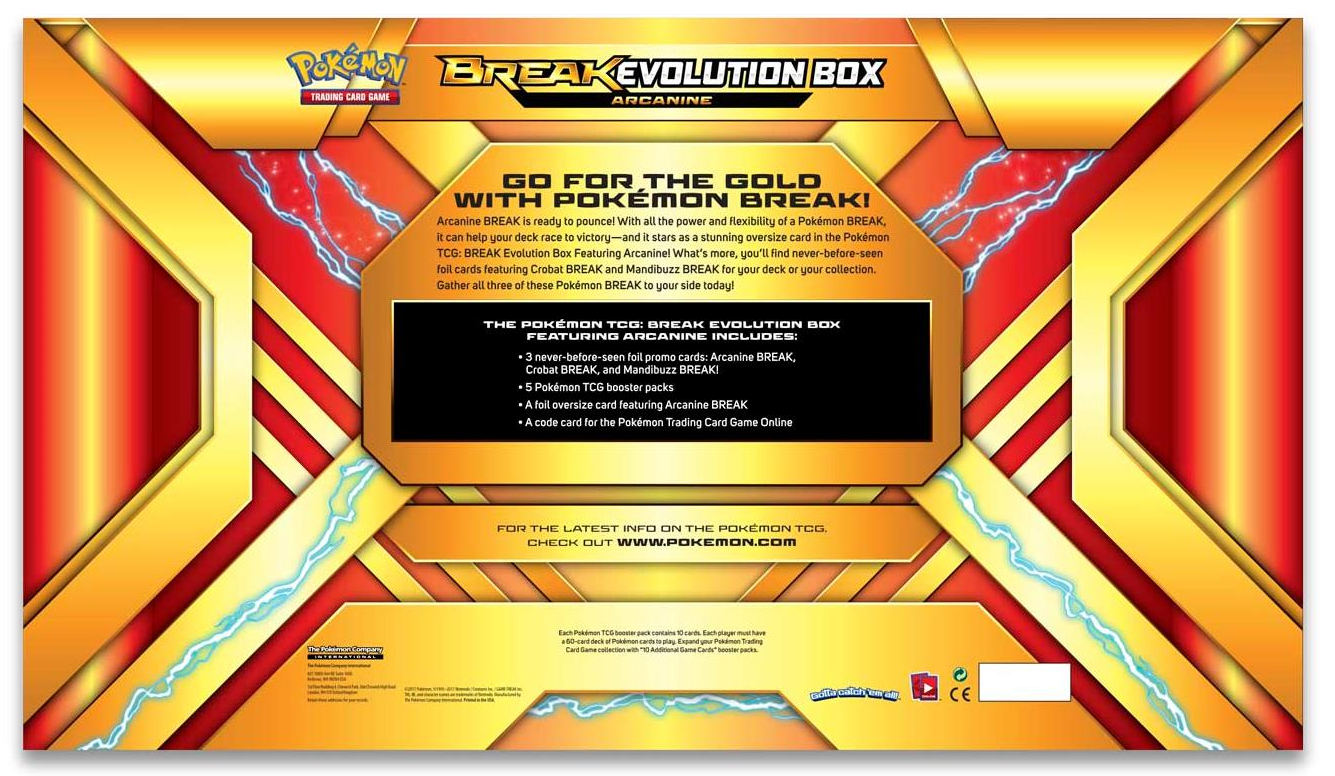 BREAK Evolution Box (Arcanine) | Galaxy Games LLC
