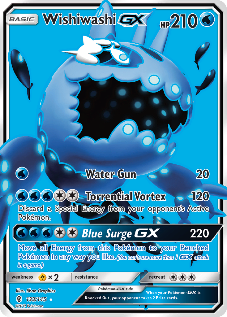 Wishiwashi GX (133/145) [Sun & Moon: Guardians Rising] | Galaxy Games LLC