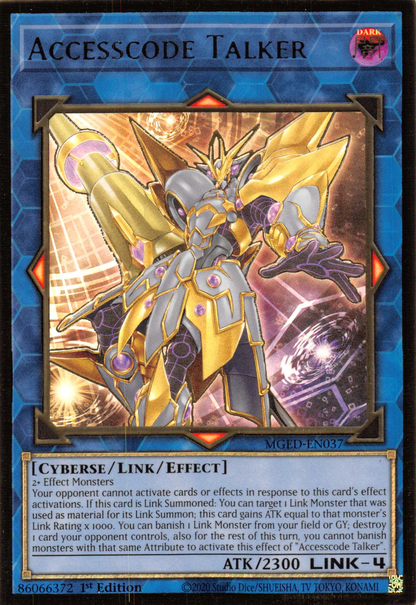 Accesscode Talker [MGED-EN037] Gold Rare | Galaxy Games LLC