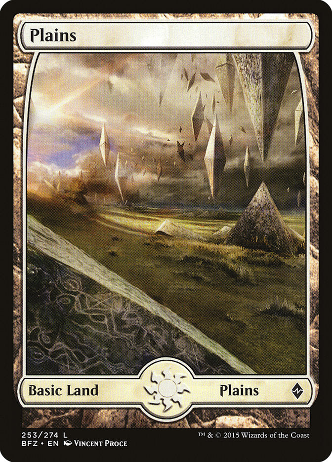 Plains (253) (Full Art) [Battle for Zendikar] | Galaxy Games LLC