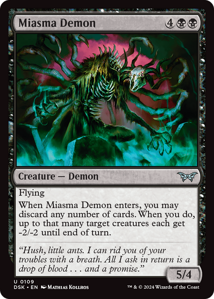 Miasma Demon [Duskmourn: House of Horror] | Galaxy Games LLC