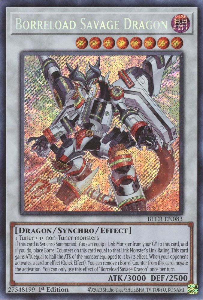 Borreload Savage Dragon [BLCR-EN083] Secret Rare – Galaxy Games LLC