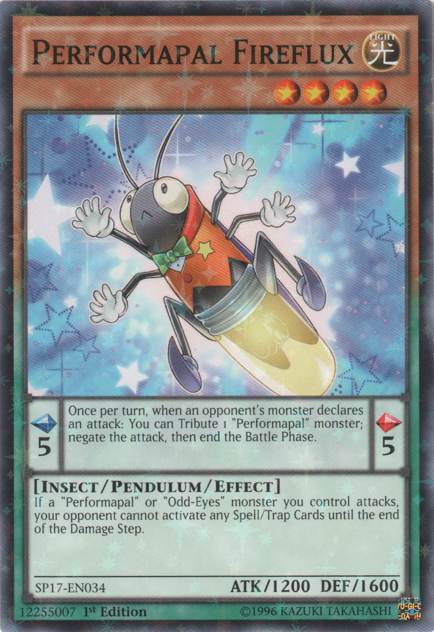 Performapal Fireflux [SP17-EN034] Starfoil Rare | Galaxy Games LLC