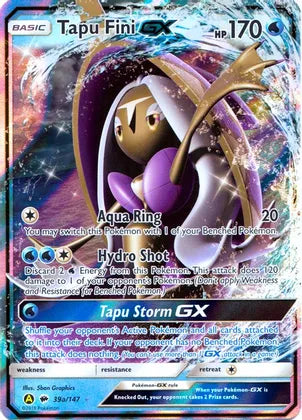 Tapu Fini GX (39a/147) [Alternate Art Promos] | Galaxy Games LLC