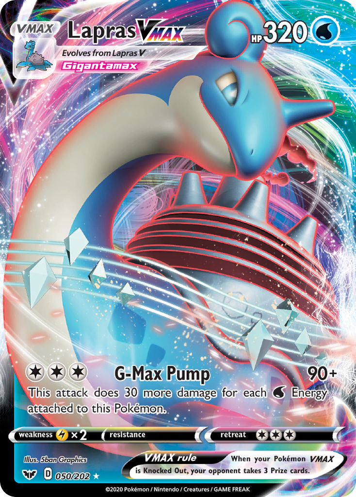 Lapras VMAX (050/202) [Sword & Shield: Base Set] | Galaxy Games LLC