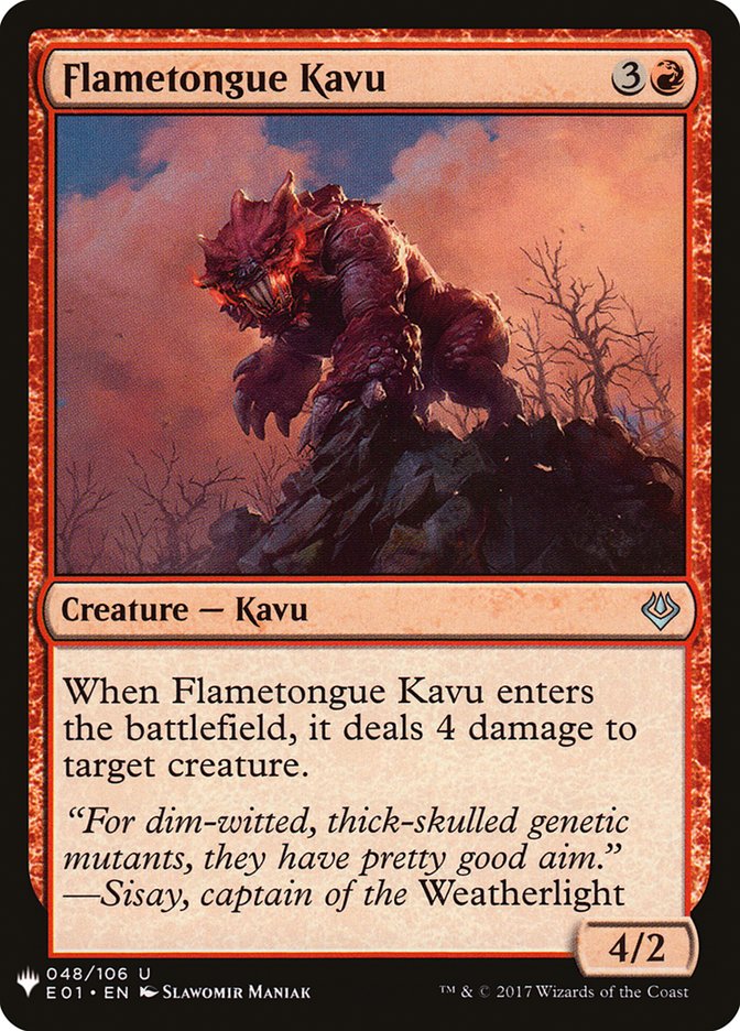 Flametongue Kavu [Mystery Booster] | Galaxy Games LLC